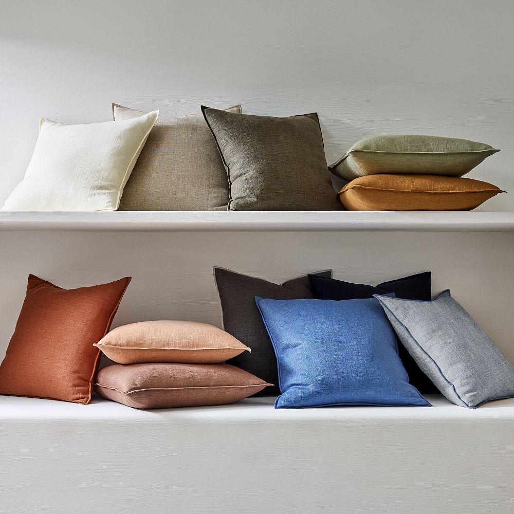 Classic Linen Cushion Cover West Elm UK